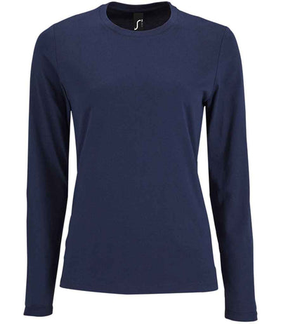 SOL'S Ladies Imperial Long Sleeve T-Shirt French Navy