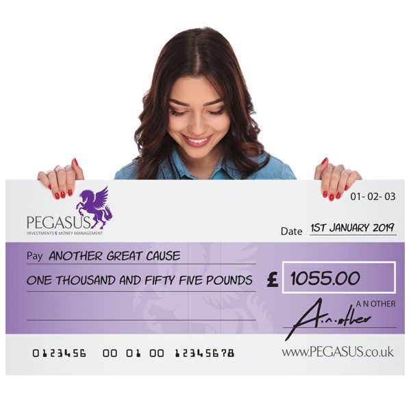 Cheque Material Giant Presentation Cheque in 3mm Foamex Material – Totally Branded