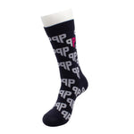 Custom Logo Socks - Jacquard Knitted Cotton