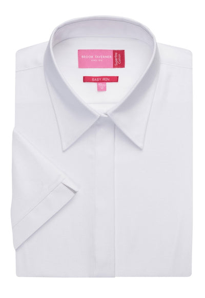 Branded Brook Taverner Ozzero Blouse Cotton Herringbone