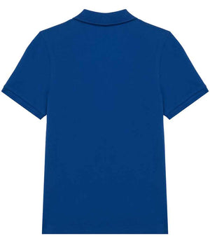 Native Spirit Kids Piqué Polo Shirt Sea Blue