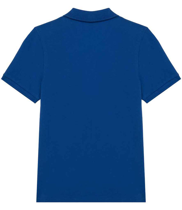 Native Spirit Kids Piqué Polo Shirt Sea Blue
