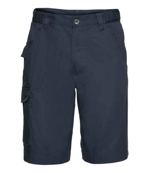 Russell Workwear Poly/Cotton Shorts French Navy