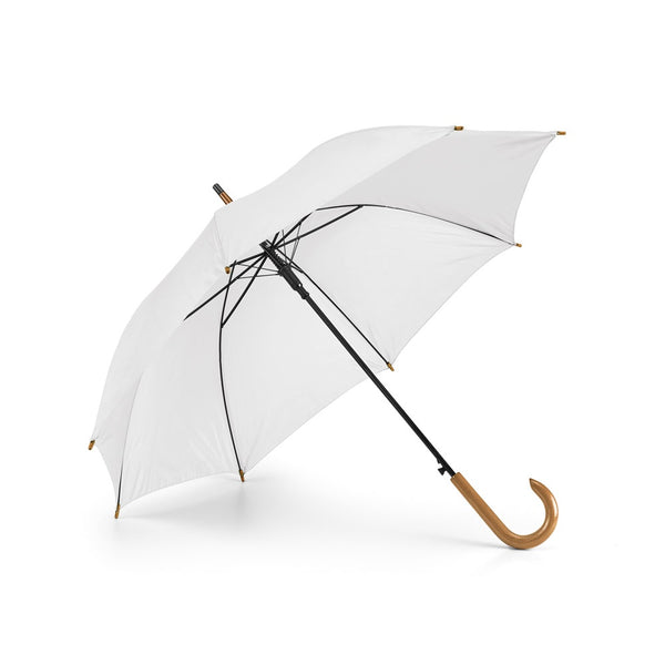 PATTI. 190T polyester umbrella with automatic opening White