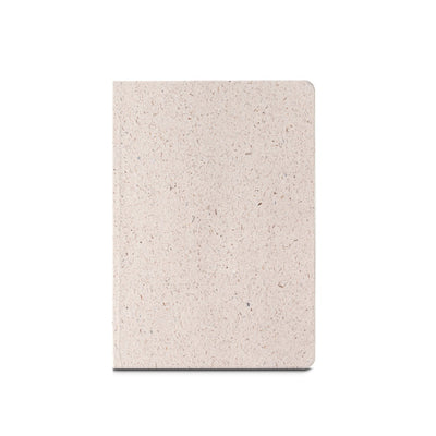 ORGANIC SEMI-RIGID. A5 notebook with semi-rigid cover made from organic elephant matter (95%)