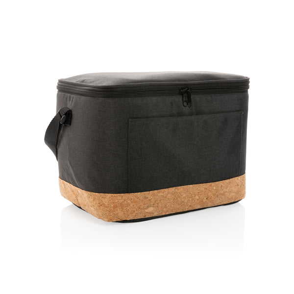 Branded Impact AWARE™ XL RPET two tone cooler bag with cork detail