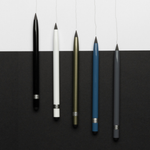 Aluminum inkless pen with eraser