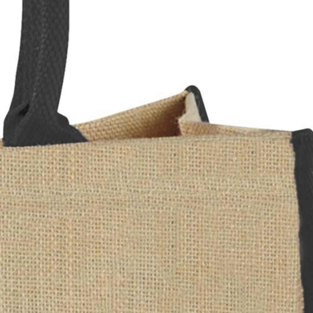 Harry coloured edge jute tote bag 25L