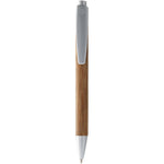Borneo bamboo ballpoint pen with silver accents