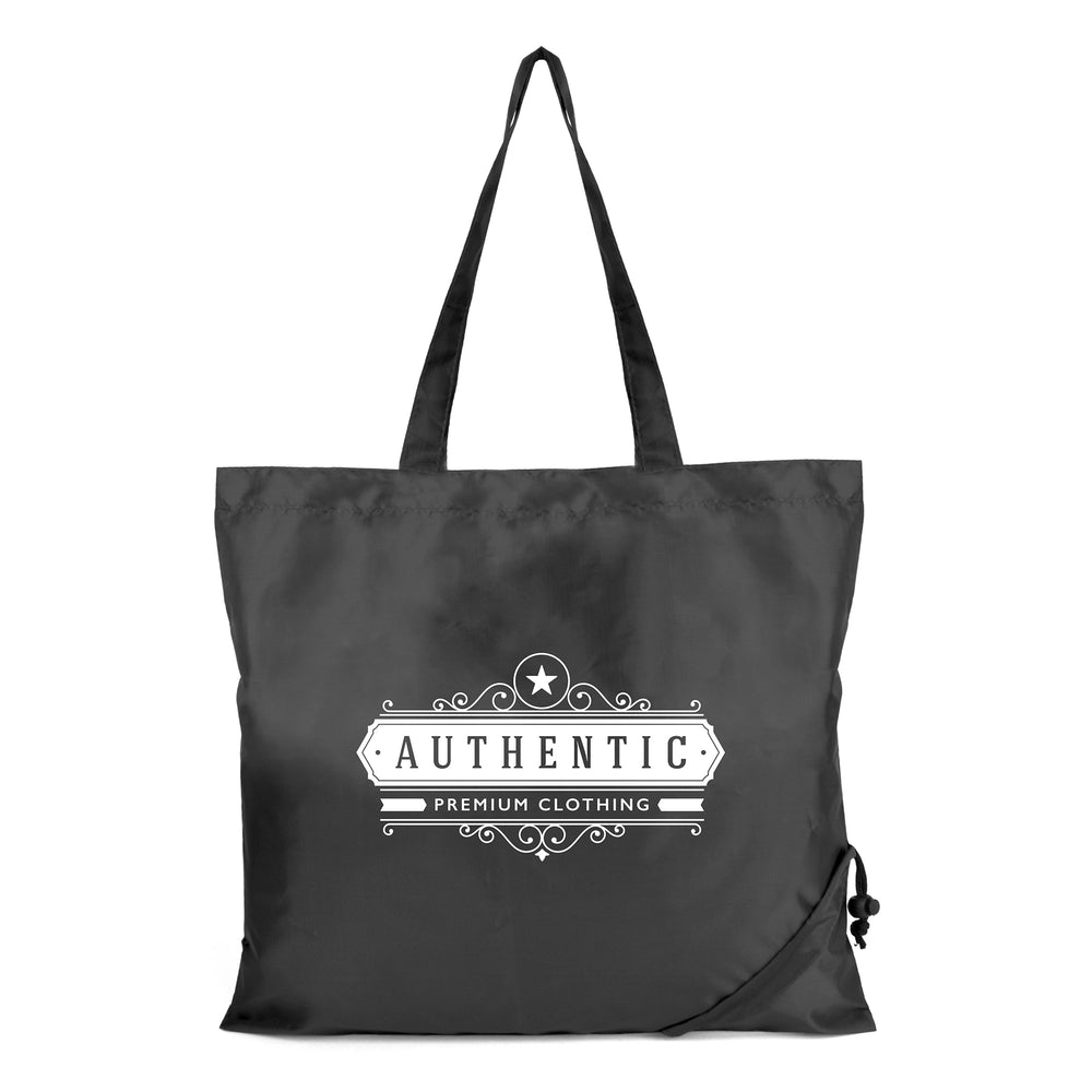 Branded Bayford 190T Polyester foldable pullstring shopper bag