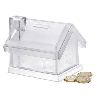 Branded Plastic house coin bank