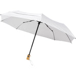 Branded Bo 21" foldable auto open/close recycled PET umbrella