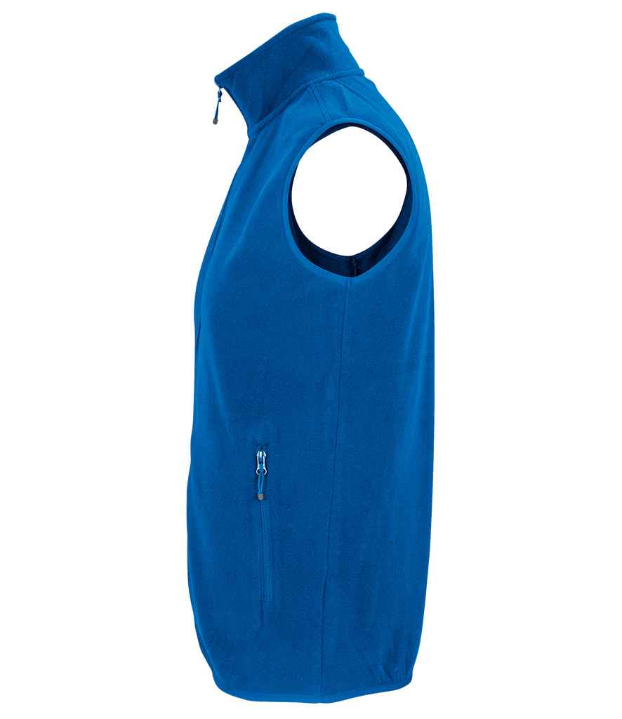 SOL'S Unisex Factor Recycled Micro Fleece Bodywarmer Royal Blue
