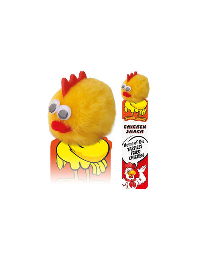 Logobug Chicken on bookmark perfect for wildlife farms, easter giveaways or fast food | Totally Branded
