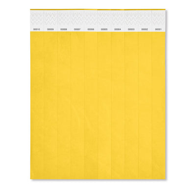 Branded One sheet of 10 wristbands