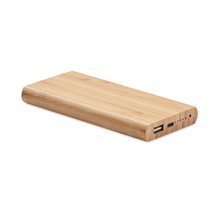 Bamboo Wireless Charging Power Bank - 6000 mAh