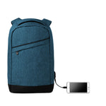 Branded 2 tone backpack incl USB plug