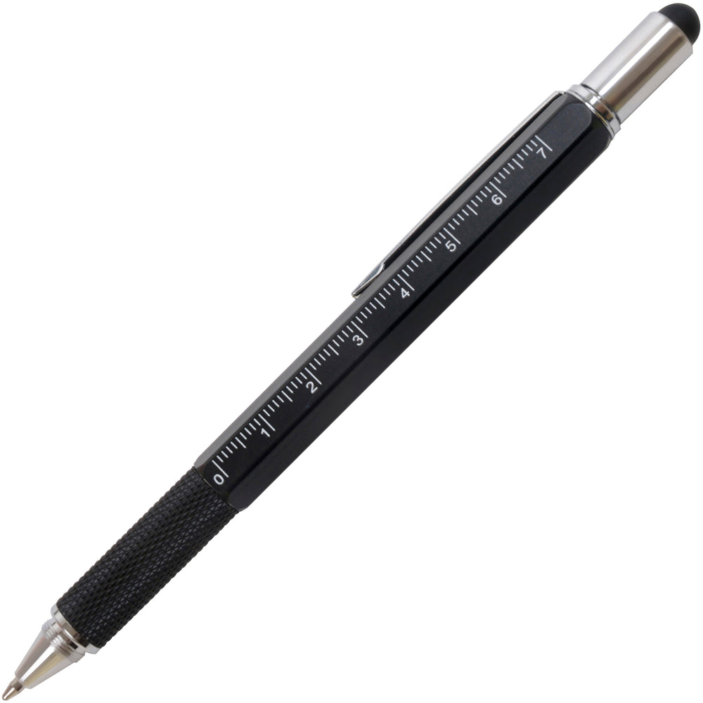 Branded SYSTEMO6 in 1 MULTI FUNCTION metal ball pen with chrome trim
