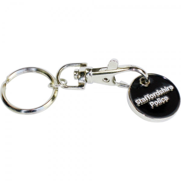 Trolley Coin Keyring (Stamped Iron Soft Enamel Infill)