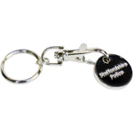 Branded Trolley Coin Keyring (Stamped Iron Soft Enamel Infill)