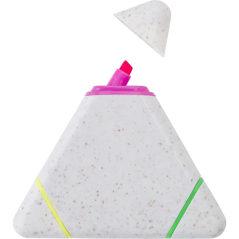 Branded Hartpury Wheat straw triangular highlighter