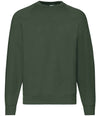 Fruit of the Loom Classic Raglan Sweatshirt Bottle Green