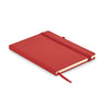 Branded Recycled PU A5 lined notebook