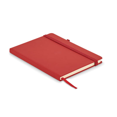 Branded Recycled PU A5 lined notebook