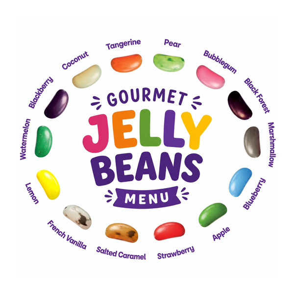Branded Clear Cube of Festive Jelly Bean Factory®
