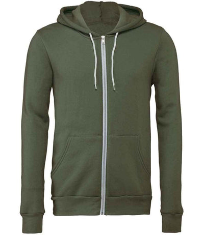 Canvas Unisex Full Zip Hoodie