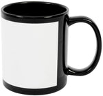 11oz Black Panel Mug