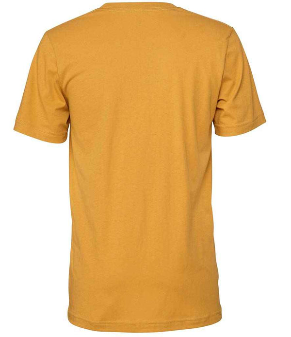 Canvas Unisex Crew Neck T-Shirt Mustard