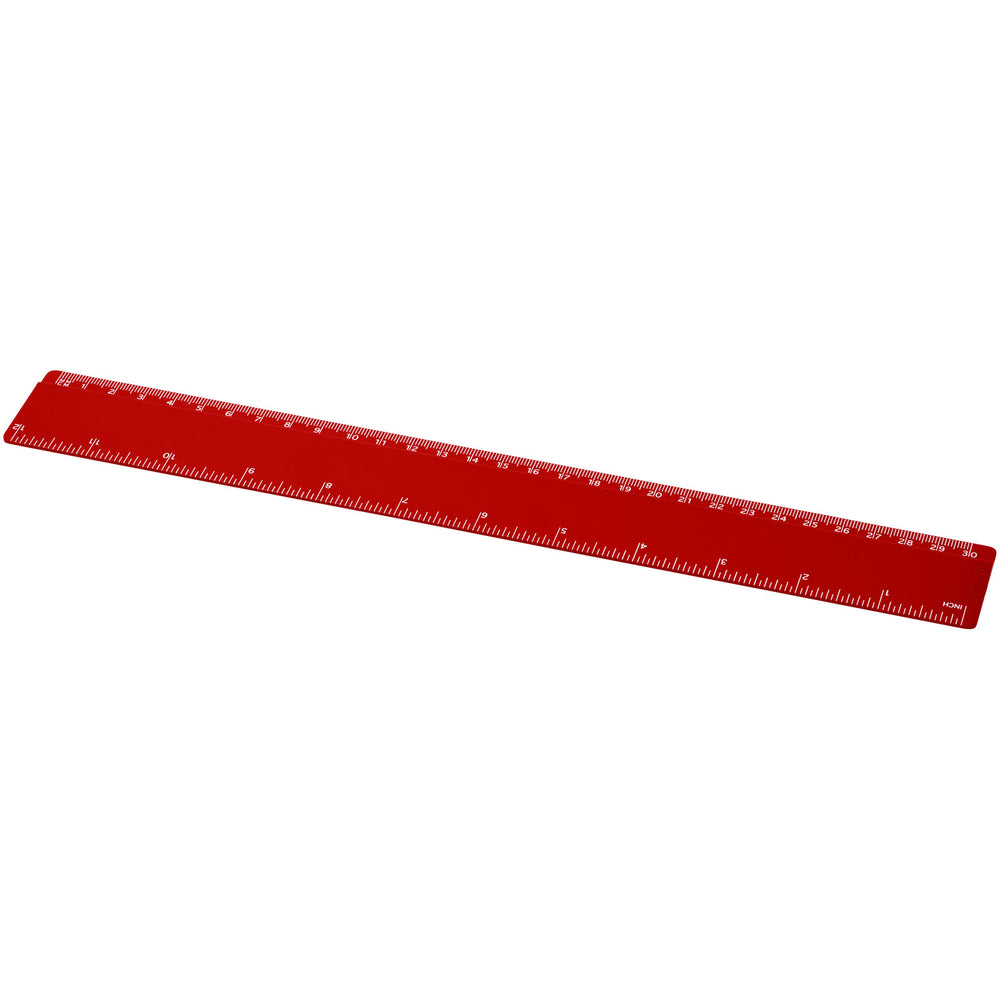 Branded Refari 30 cm recycled plastic ruler