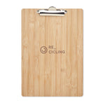 Branded A4 bamboo clipboard