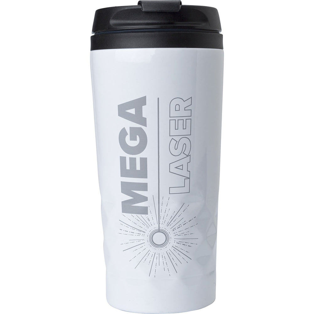 Branded Badgerdale Stainless steel double walled travel mug (300ml)