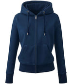 Anthem Ladies Organic Full Zip Hoodie Navy