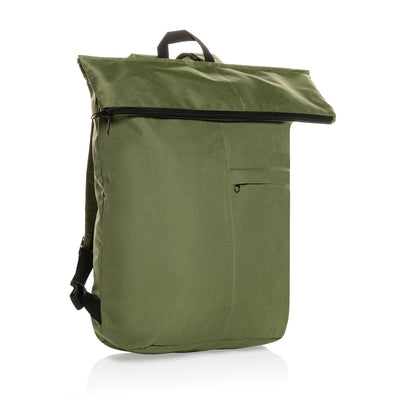Dillon AWARE™ RPET lightweight foldable backpack Green