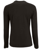 SOL'S Ladies Imperial Long Sleeve T-Shirt Deep Black