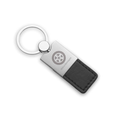 Metal and PU Leather key ring