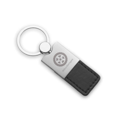 Branded Metal and PU Leather key ring
