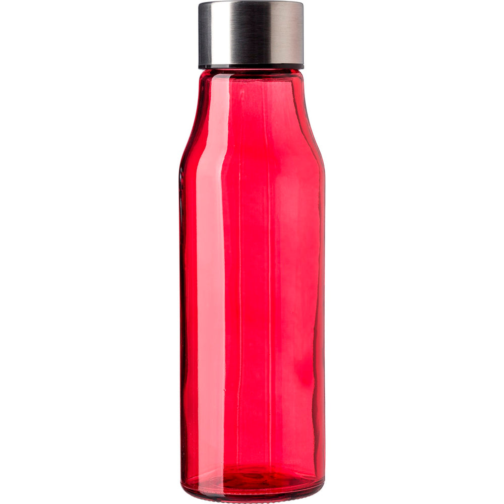 Everest Glass Water Bottle with Stainless Steel Lid - 500ml
