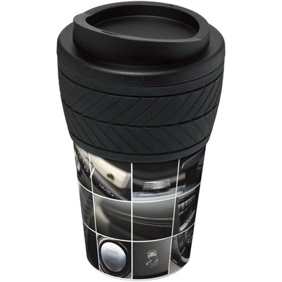 Branded Brite-Americano® tyre 350 ml insulated tumbler