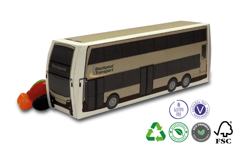 Replica Double Decker Bus Box with Chocolate Beans – Totally Branded