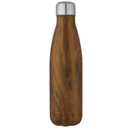 Cove 500 ml vacuum insulated stainless steel bottle with wood print