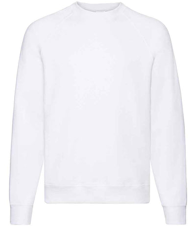 Fruit of the Loom Classic Raglan Sweatshirt White