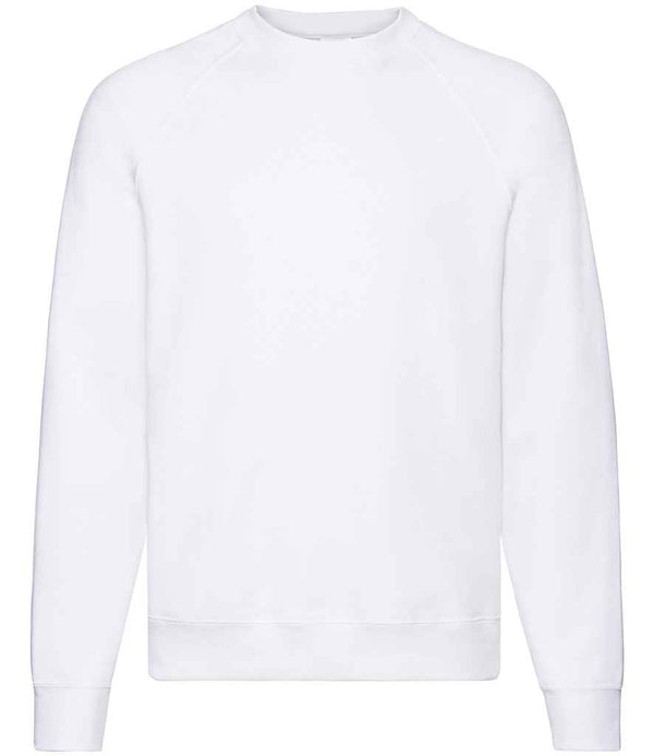 Fruit of the Loom Classic Raglan Sweatshirt White
