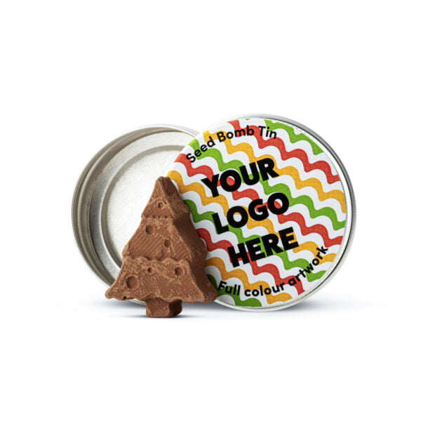 Reusable Aluminium Tin of Tree Shaped Seed Bombs