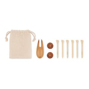 Golf accessories set in pouch