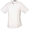 Premier Ladies Short Sleeve Poplin Blouse