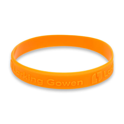 Embossed Silicone Wristband - Adult